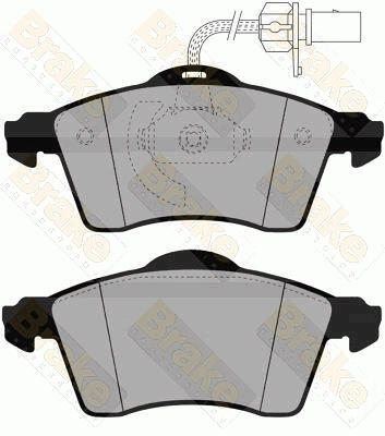Brake ENGINEERING fékbetétkészlet, tárcsafék - PA1464 - TothCarparts