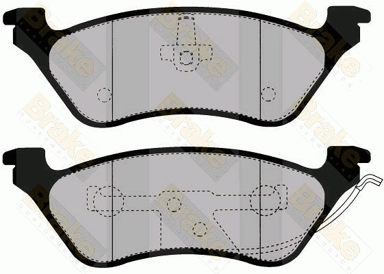 Brake ENGINEERING fékbetétkészlet, tárcsafék - PA1473 - TothCarparts
