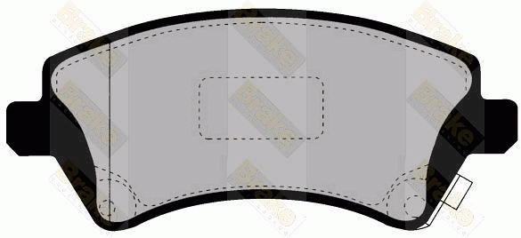 Brake ENGINEERING fékbetétkészlet, tárcsafék - PA1478 - TothCarparts