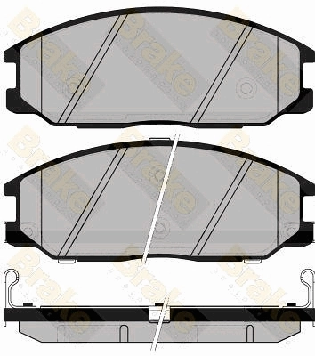 Brake ENGINEERING fékbetétkészlet, tárcsafék - PA1488 - TothCarparts