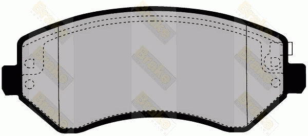 Brake ENGINEERING fékbetétkészlet, tárcsafék - PA1508 - TothCarparts
