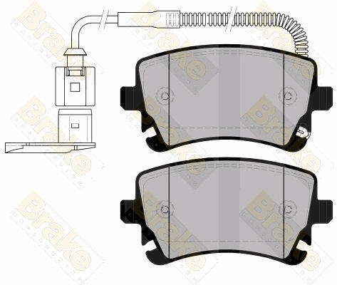 Brake ENGINEERING fékbetétkészlet, tárcsafék - PA1571 - TothCarparts