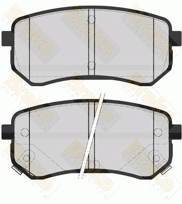 Brake ENGINEERING fékbetétkészlet, tárcsafék - PA1578 - TothCarparts