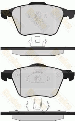 Brake ENGINEERING fékbetétkészlet, tárcsafék - PA1583 - TothCarparts
