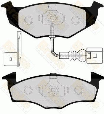 Brake ENGINEERING fékbetétkészlet, tárcsafék - PA1607 - TothCarparts