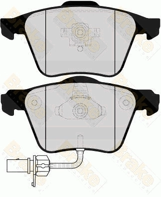 Brake ENGINEERING fékbetétkészlet, tárcsafék - PA1620 - TothCarparts