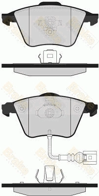 Brake ENGINEERING fékbetétkészlet, tárcsafék - PA1681 - TothCarparts