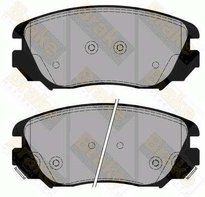 Brake ENGINEERING fékbetétkészlet, tárcsafék - PA1777 - TothCarparts
