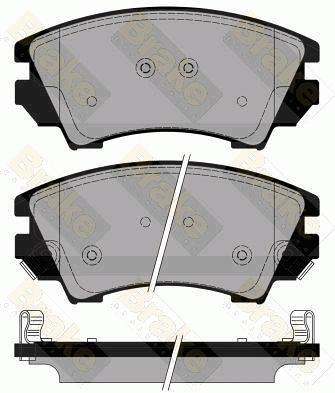 Brake ENGINEERING fékbetétkészlet, tárcsafék - PA1778 - TothCarparts