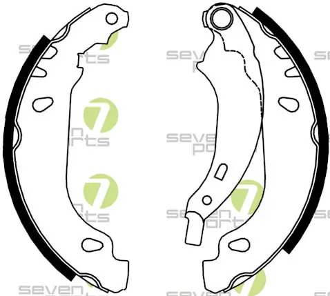 7 SEVEN PARTS fékpofakészlet - SVG10773 - TothCarparts