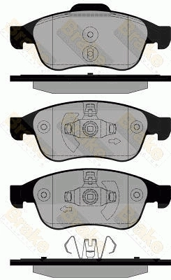 Brake ENGINEERING fékbetétkészlet, tárcsafék - PA1834 - TothCarparts