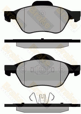 Brake ENGINEERING fékbetétkészlet, tárcsafék - PA1836 - TothCarparts