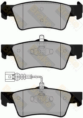 Brake ENGINEERING fékbetétkészlet, tárcsafék - PA1863 - TothCarparts