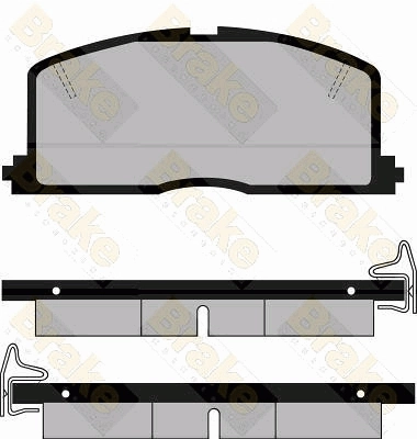 Brake ENGINEERING fékbetétkészlet, tárcsafék - PA411 - TothCarparts
