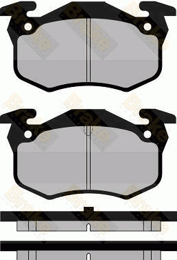 Brake ENGINEERING fékbetétkészlet, tárcsafék - PA446 - TothCarparts