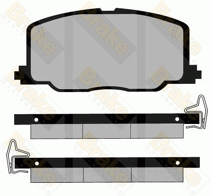 Brake ENGINEERING fékbetétkészlet, tárcsafék - PA535 - TothCarparts