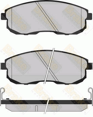 Brake ENGINEERING fékbetétkészlet, tárcsafék - PA791 - TothCarparts