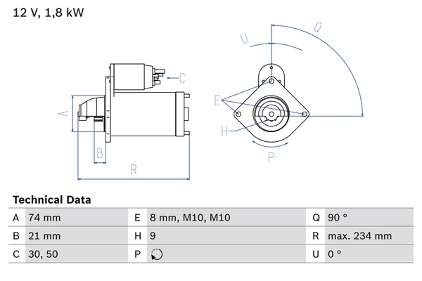 Carwood Group önindító - BREF0320986021230 - TothCarparts