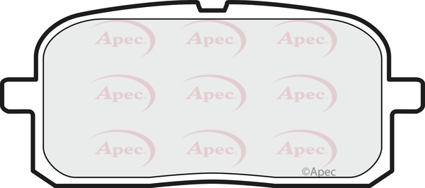 APEC fékbetétkészlet, tárcsafék - PAD1134 - TothCarparts