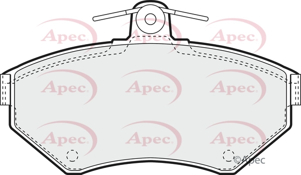 APEC fékbetétkészlet, tárcsafék - PAD973 - TothCarparts