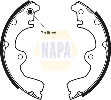 NAPA fékpofakészlet - NBS1019 - TothCarparts
