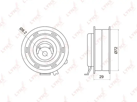 LYNXAUTO feszítő, fogasszíj - PB-1006 - TothCarparts