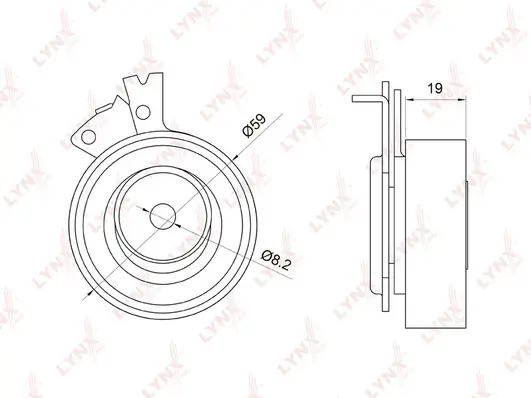 LYNXAUTO feszítő, fogasszíj - PB-1049 - TothCarparts