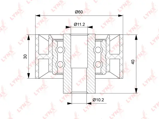 LYNXAUTO Szíjtárcsa/vezetőgörgő, fogasszíj - PB-3141 - TothCarparts
