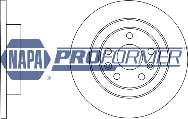 NAPA féktárcsa - PBD8001 - TothCarparts
