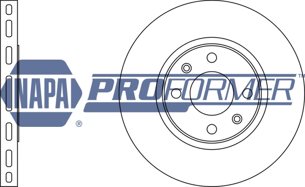 NAPA féktárcsa - PBD8007 - TothCarparts