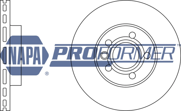 NAPA féktárcsa - PBD8043 - TothCarparts