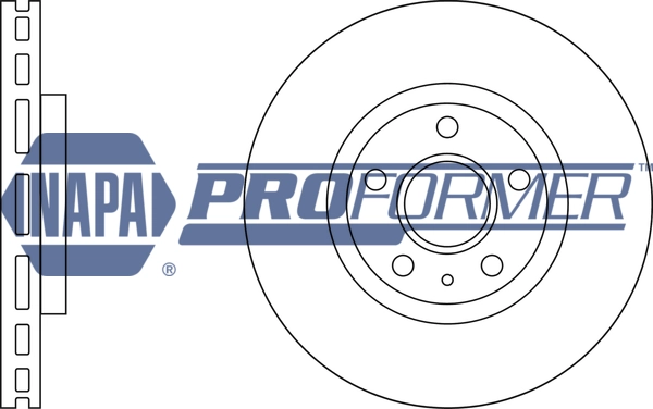 NAPA féktárcsa - PBD8125 - TothCarparts