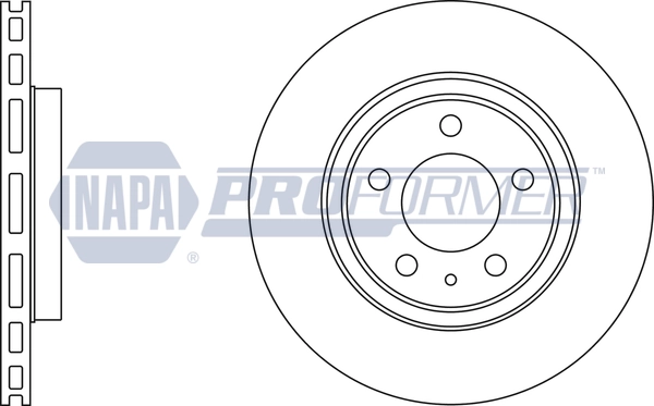 NAPA féktárcsa - PBD8131 - TothCarparts