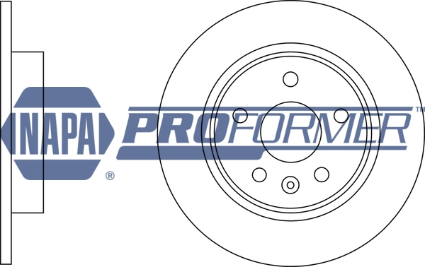 NAPA féktárcsa - PBD8133 - TothCarparts