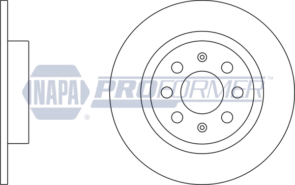 NAPA féktárcsa - PBD8165 - TothCarparts