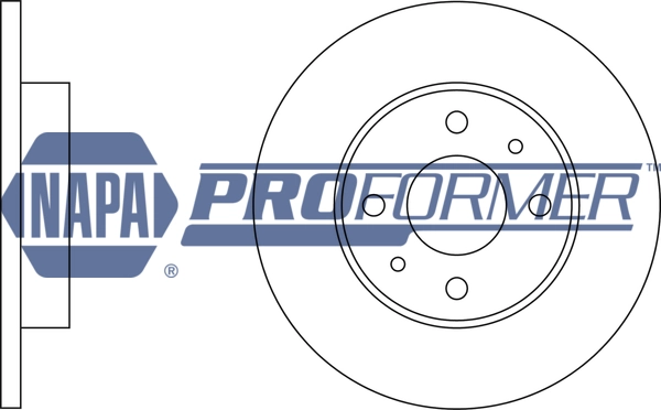 NAPA féktárcsa - PBD8168 - TothCarparts