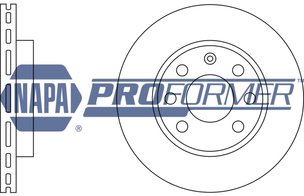 NAPA féktárcsa - PBD8177 - TothCarparts