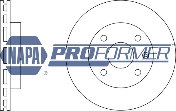 NAPA féktárcsa - PBD8187 - TothCarparts