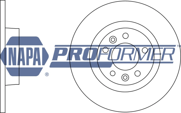 NAPA féktárcsa - PBD8207 - TothCarparts