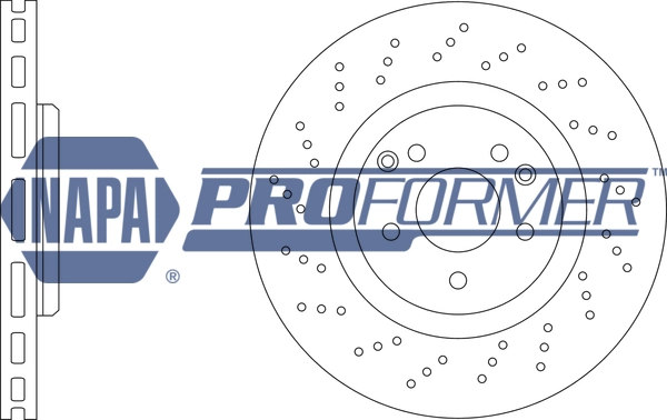 NAPA féktárcsa - PBD8223 - TothCarparts