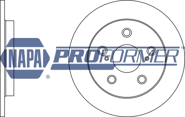 NAPA féktárcsa - PBD8241 - TothCarparts