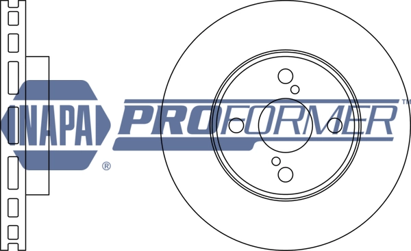 NAPA féktárcsa - PBD8258 - TothCarparts