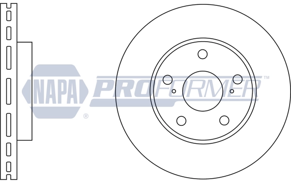 NAPA féktárcsa - PBD8260 - TothCarparts