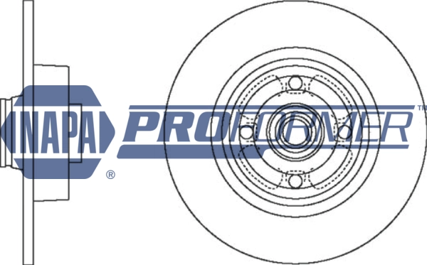 NAPA féktárcsa - PBD8301 - TothCarparts
