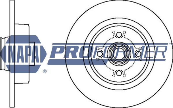NAPA féktárcsa - PBD8302 - TothCarparts