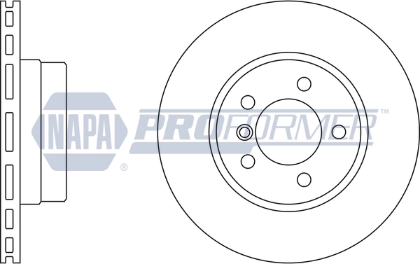 NAPA féktárcsa - PBD8327 - TothCarparts
