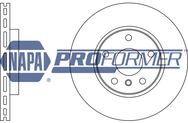 NAPA féktárcsa - PBD8345 - TothCarparts