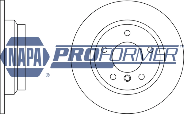 NAPA féktárcsa - PBD8349 - TothCarparts