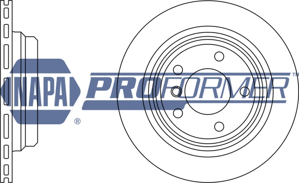 NAPA féktárcsa - PBD8351 - TothCarparts