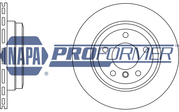 NAPA féktárcsa - PBD8361 - TothCarparts